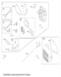 Cylinder Head Assembly Diagram and Parts List for 20038 220000001-220999999 - 2002 Toro Lawn Mower