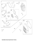 Cylinder Head Assembly Diagram and Parts List for 20039 220000001-220999999 - 2002 Toro Lawn Mower