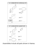 Carburetor Overhaul Kit Diagram and Parts List for 20039 240000001-240999999 - 2004 Toro Lawn Mower