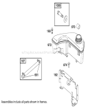 Fuel Tank Assembly Diagram and Parts List for 20040 210000001-210999999 - 2001 Toro Lawn Mower