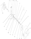 Gear Case Assembly Diagram and Parts List for 20042 210000001-210999999 - 2001 Toro Lawn Mower