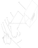 Rear Bagger Assembly Diagram and Parts List for 20042 210000001-210999999 - 2001 Toro Lawn Mower