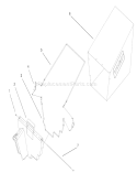 Rear Bagger Assembly Diagram and Parts List for 20043 9900001-9999999 - 1999 Toro Lawn Mower