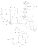Part Location Diagram of 100-2816 Toro Tank Cap Asm