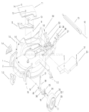 Part Location Diagram of 100-2887 Toro Housing
