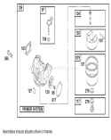 Carburetor Assembly Diagram and Parts List for 20045 210000001-210999999 - 2001 Toro Lawn Mower