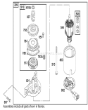 Electric Start Assembly Diagram and Parts List for 20045 210000001-210999999 - 2001 Toro Lawn Mower
