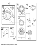 Fuel Tank and Rewind Starter Diagram and Parts List for 20045 210000001-210999999 - 2001 Toro Lawn Mower