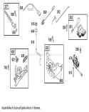 Governor Assembly Diagram and Parts List for 20045 9900001-9999999 - 1999 Toro Lawn Mower
