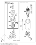 Starter Assembly Diagram and Parts List for 20045 9900001-9999999 - 1999 Toro Lawn Mower