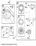 Fuel Tank and Rewind Starter Diagram and Parts List for 20045 9900001-9999999 - 1999 Toro Lawn Mower