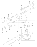Valve and Camshaft Assembly Diagram and Parts List for 20046 200000001-200999999 - 2000 Toro Lawn Mower