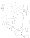 Control Linkage Assembly Diagram and Parts List for 20046 200000001-200999999 - 2000 Toro Lawn Mower