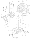 Cylinder and Crankcase Assembly Diagram and Parts List for 20046 200000001-200999999 - 2000 Toro Lawn Mower