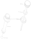 Dipstick and Oil Filter Diagram and Parts List for 20046 200000001-200999999 - 2000 Toro Lawn Mower