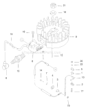 Flywheel and Ignition Assembly Diagram and Parts List for 20046 200000001-200999999 - 2000 Toro Lawn Mower