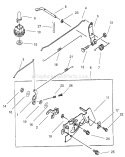 Control Linkage Assembly Diagram and Parts List for 20046 210000001-210999999 - 2001 Toro Lawn Mower