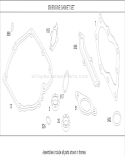 Gasket Assembly Diagram and Parts List for 20047 260000001-260999999 - 2006 Toro Lawn Mower