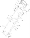 Handle Assembly Diagram and Parts List for 20047 260000001-260999999 - 2006 Toro Lawn Mower