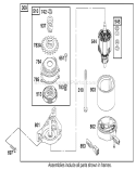 Starter Assembly Diagram and Parts List for 20048 210000001-210999999 - 2001 Toro Lawn Mower