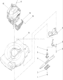 Engine and Blade Assembly Diagram and Parts List for 20049 250000001-250999999 - 2005 Toro Lawn Mower