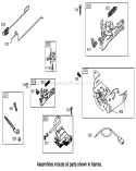 Governor Assembly Diagram and Parts List for 20049 250000001-250999999 - 2005 Toro Lawn Mower