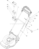 Electric Start Assembly Diagram and Parts List for 20049 250000001-250999999 - 2005 Toro Lawn Mower
