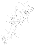 Part Location Diagram of 93-3972-05 Toro Handle - Lower