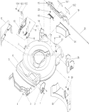 Housing Assembly Diagram and Parts List for 20051 240000001-240999999 - 2004 Toro Lawn Mower