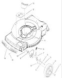 Front Axle and Wheel Assembly Diagram and Parts List for 20017 230000001-230999999 - 2003 Toro Lawn Mower