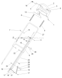 Handle Assembly Diagram and Parts List for 20054 250000001-250999999 - 2005 Toro Lawn Mower