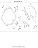 Gasket Assembly Diagram and Parts List for 20054 270000001-270999999 - 2007 Toro Lawn Mower