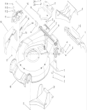 Housing Assembly Diagram and Parts List for 20056 250000001-250999999 - 2005 Toro Lawn Mower