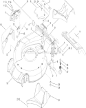 Housing Assembly Diagram and Parts List for 20056 270000001-270999999 - 2007 Toro Lawn Mower
