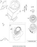 Blower Housing Assembly Diagram and Parts List for 20056 270000001-270999999 - 2007 Toro Lawn Mower