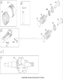 Crankshaft Assembly Diagram and Parts List for 20056 270000001-270999999 - 2007 Toro Lawn Mower