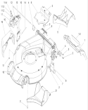 Housing Assembly Diagram and Parts List for 20057 250000001-250999999 - 2005 Toro Lawn Mower