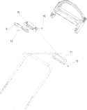 Handle Traction Assist Assembly Diagram and Parts List for 20057 260000001-260999999 - 2006 Toro Lawn Mower