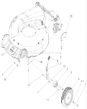 Height-of-Cut Assembly Diagram and Parts List for 20057 250000001-250999999 - 2005 Toro Lawn Mower