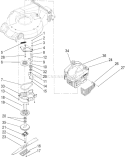Engine Diagram and Parts List for 20058 250000001-250999999 - 2005 Toro Lawn Mower