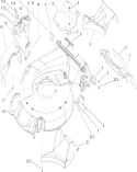 Housing Assembly Diagram and Parts List for 20058 260000001-260999999 - 2006 Toro Lawn Mower