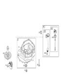 Crankcase Assembly Diagram and Parts List for 20058 250000001-250999999 - 2005 Toro Lawn Mower