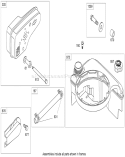 Muffler and Fuel Tank Assembly Diagram and Parts List for 20065 280072442-280999999 - 2008 Toro Lawn Mower