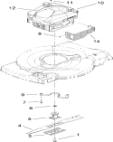 Engine and Blade Assembly Diagram and Parts List for 20065 280072442-280999999 - 2008 Toro Lawn Mower