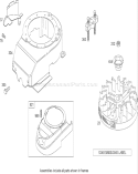 Blower Housing Assembly Diagram and Parts List for 20065 270000001-270999999 - 2007 Toro Lawn Mower