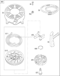 Starter Assembly Diagram and Parts List for 20065 270000001-270999999 - 2007 Toro Lawn Mower