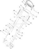Handle Assembly Diagram and Parts List for 20067 280000001-280999999 - 2008 Toro Lawn Mower