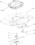Engine and Blade Assembly Diagram and Parts List for 20070 260000001-260999999 - 2006 Toro Lawn Mower