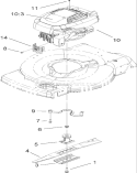 Engine and Blade Assembly Diagram and Parts List for 20072 270000001-270999999 - 2007 Toro Lawn Mower