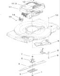 Engine and Blade Assembly Diagram and Parts List for 20074A 270000001-270999999 - 2007 Toro Lawn Mower